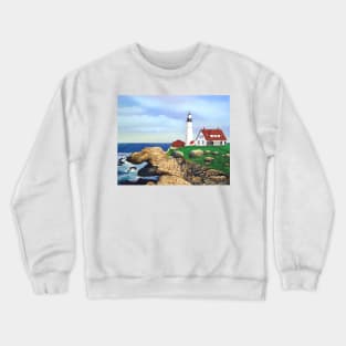 Lighthouse at Rocky Point Crewneck Sweatshirt